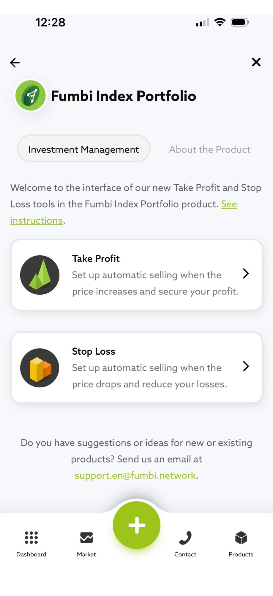 Fumbi App – Erweiterte Portfolios